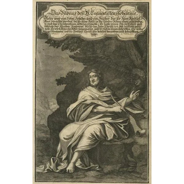 John the Evangelist, 1708, Paper For Sale - Image 3 of 5