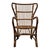 Tan Bamboo and Rattan Armchair, 1950s For Sale - Image 8 of 8