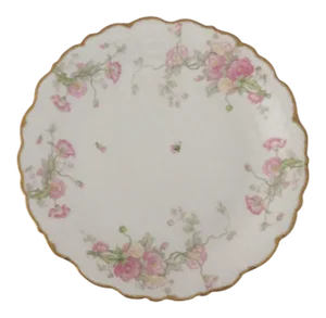 Antique Limoges Large Floral Design Platter