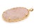 Chinese Carved Floral Motif Rose Quartz 14k Yellow Gold Pendant For Sale In New York - Image 6 of 6