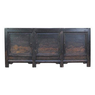 3 Door Black Farmer's Sideboard For Sale