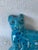 Ceramic Vintage Blue and Black Spotted Ceramic Cat For Sale - Image 7 of 9