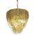 Art Deco 3-Tier Chandelier in Golden Murano Glass, 1950s For Sale - Image 4 of 4