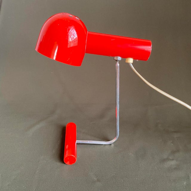 Mid-Century Modern Red Table Light, 1960s For Sale - Image 18 of 18