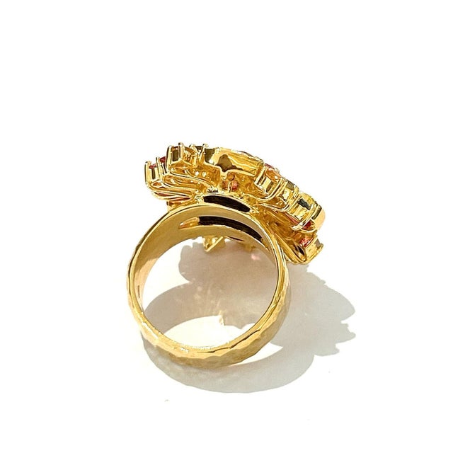 This is part of Chairish’s Fine Jewelry assortment. South sea pearl Red natural ruby Blue natural sapphire Pink natural...