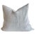 White Vintage German Grain Sack Pillow With Insert For Sale - Image 8 of 8