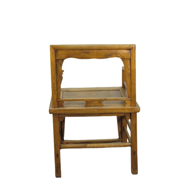 Pair Antique Chinese Low Back Bat Armchair For Sale - Image 9 of 12