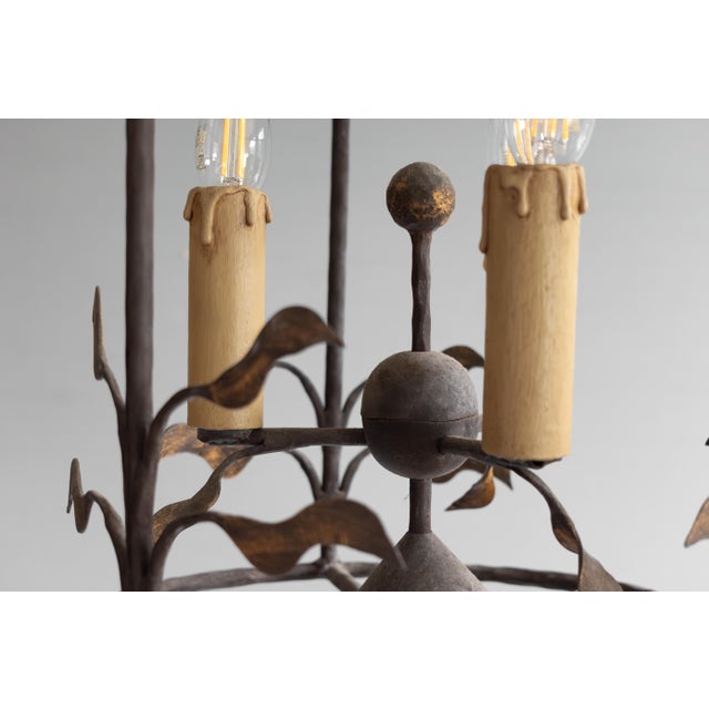 Vintage Decorative Lantern in Steel, 1930s For Sale - Image 4 of 7