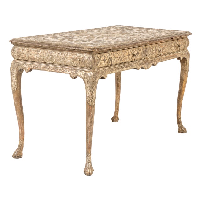 Large English Silver Gilt Gesso Console, 19th Century For Sale