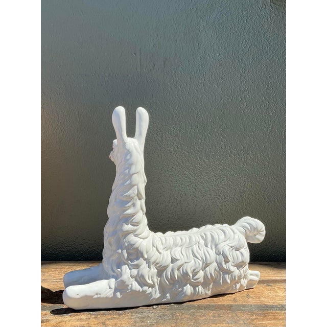 Vintage Glazed Ceramic Llama For Sale - Image 12 of 12