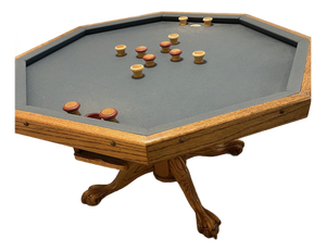 ​Vintage 56" Octagonal Solid Oak 3-in-1 Multi-Game Table