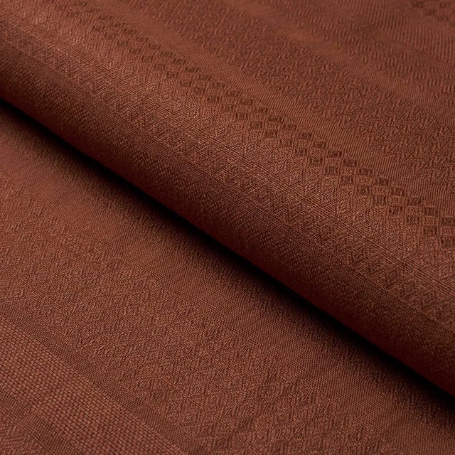 SAMPLE - Schumacher Eivissa Fabric In Sienna For Sale