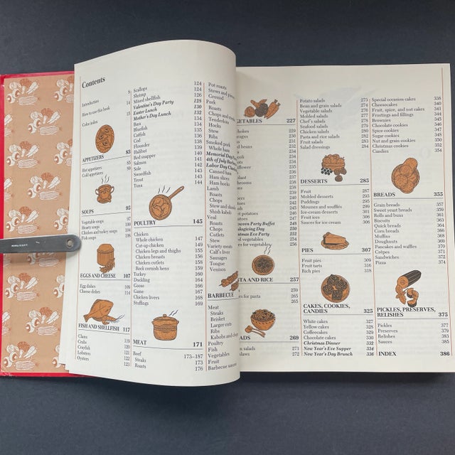 Vintage Good Housekeeping All-American Cookbook - Red Gold Hardcover - First Edition For Sale - Image 9 of 13