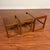 Mid-Century Modern Solid Teak Danish Modern Sled Leg Vintage Nesting Tables For Sale - Image 3 of 11