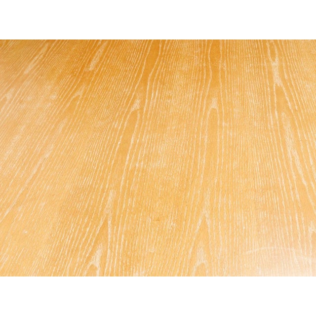Mid 20th Century Oak Dining Table With Sculptural Iron Base For Sale - Image 11 of 12