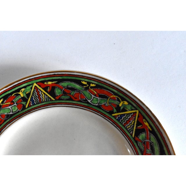 Antique Belleek "Celtic" Pattern Plate With Dragons Chairish