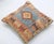 Tribal Arteverk Handwoven Afghan Kilim Pillow — Blue & Beige Diamonds For Sale - Image 3 of 3