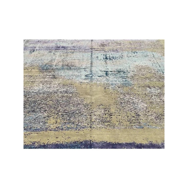 Handwoven Modern Abstract Area Rug 12x15 For Sale In Dallas - Image 6 of 12