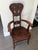 Late 19th Century Michigan Chair Company, Grand Rapids, MI - Antique North Wind Arm Chair - "Green Man" Circa 1890s to Early 1900s For Sale - Image 5 of 7