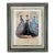 1869 Hand-Colored French Fashion Plate From La Mode Illustrée, Framed For Sale