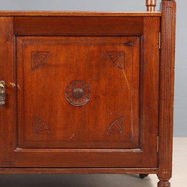 Walnut-Stained Sideboard in Oak For Sale - Image 4 of 11