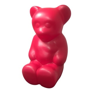 1990s Original Lumibear / Lumibär Indoor Lamp in Red by Elmar Flötotto For Sale