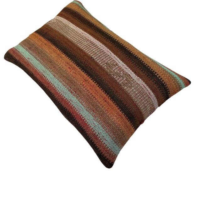 Anatolian Handwoven Kilim Cushion Cover For Sale - Image 10 of 11