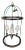 Baker Furniture “Thomas Pheasant Collection” Grande Bronze Venetian Lantern Chandelier For Sale