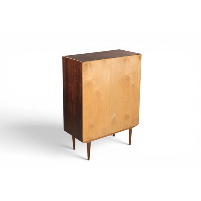 1960s Danish Six Drawer Highboy Dresser in Brazilian Rosewood For Sale - Image 4 of 4
