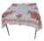 Vintage Square Linen Christmas Tablecloth For Sale In Miami - Image 6 of 7