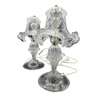 Murano Glass Lamps from Made Murano Glass, 1980, Set of 2 For Sale
