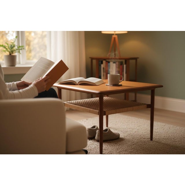 Coffee Table in Teak with Magazine Shelf by Kurt Østervig for Jason Møbler, Denmark, 1960s For Sale - Image 18 of 18