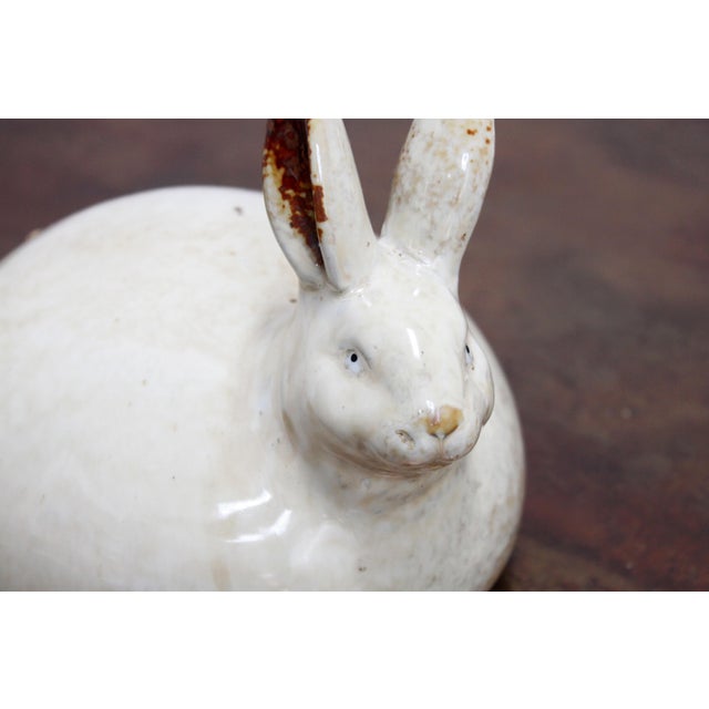 French Ceramic Fat Rabbit For Sale In San Francisco - Image 6 of 6