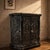 Antique French Decorative Fireplace Insert with Ornate Cast Iron in Black, 1900s For Sale - Image 3 of 9