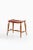 Rare stool in mahogany and original leather by josef frank, 1950's additional information: material: mahogany and original...