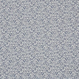 Schumacher X Studio Bon Grass Ii Fabric in Navy For Sale