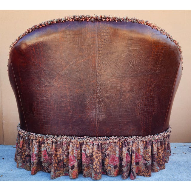 Old Hickory Tannery Settees & Ottoman 3 Piece Set For Sale - Image 13 of 17