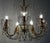 Metal Antique Brass and Lead Crystal 7-Light Chandelier from Preico, 1980s For Sale - Image 7 of 9