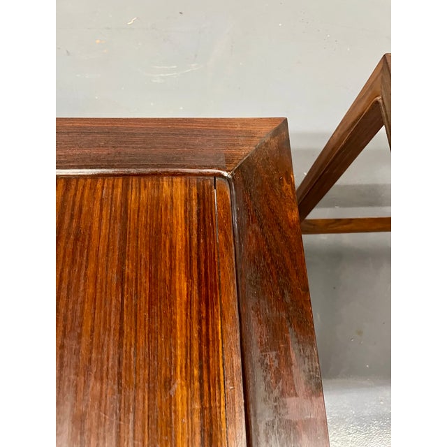 Vintage Solid Rosewood Nesting Tables For Sale - Image 12 of 12