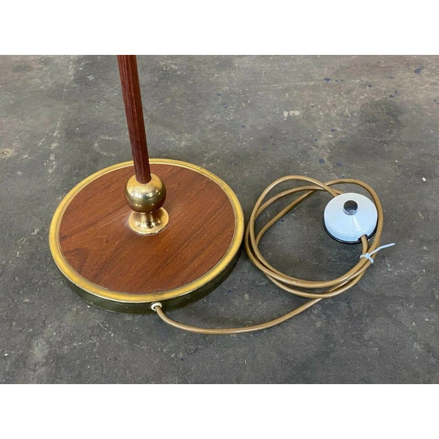 Space Age Design Teak Floor Lamp For Sale - Image 11 of 13