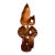 Vintage Mid-Century Modern Edmund Spiro Carved Wood Sculpture Signed Biomorphic Art For Sale