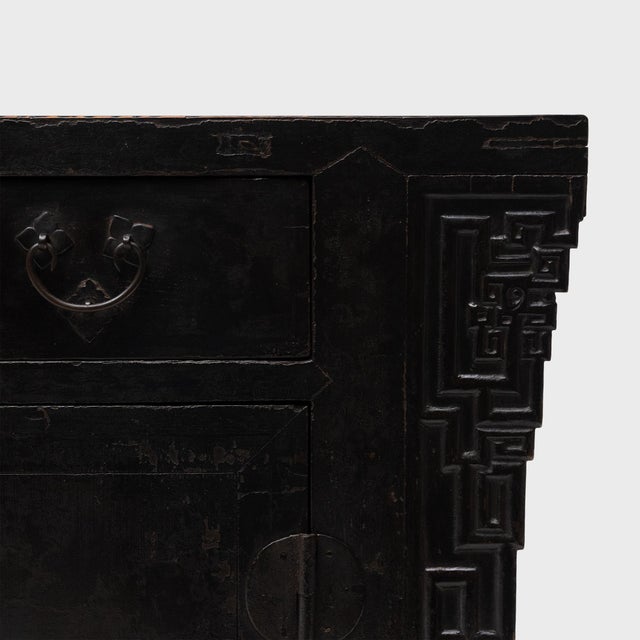 Chinese Four Drawer Scrollwork Coffer, C. 1850 For Sale In Chicago - Image 6 of 7
