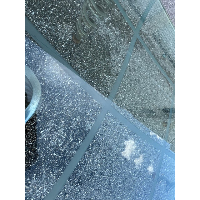 2010s Stylish Spiral Metal Legs Coffee Table For Sale - Image 5 of 12