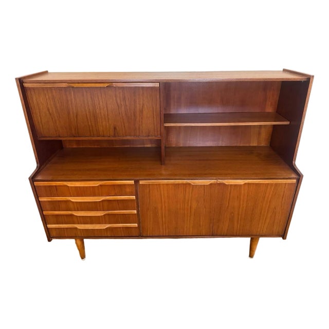 Mid Century Modern Highboard/Sideboard/Hutch/Credenza For Sale