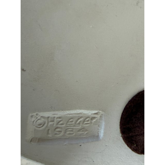 1980s Vintage Coastal Regency Glazed Ceramic Palm Leaf Wall Sconces by Haeger-Pair For Sale - Image 5 of 12