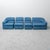 1970s Modular Sofa in Blue Fabric, 1970s, Set of 4 For Sale - Image 5 of 14