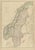 Antique Map of Sweden and Norway, 1860 For Sale - Image 10 of 10