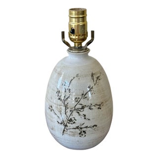 Late 20th Century Studio Pottery Table Lamp, Signed For Sale