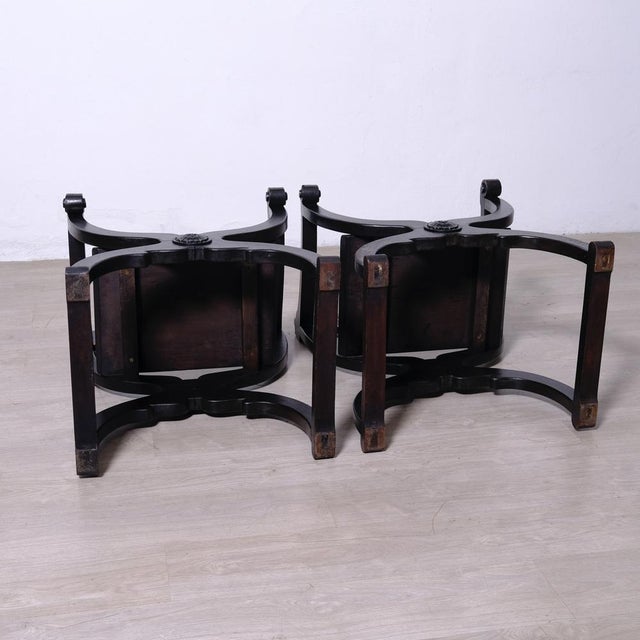 Antique Dante Savonarola Chairs, 1920s, Set of 2 For Sale - Image 13 of 17