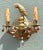 Brass Vintage Brass and Crystal Parrot Sconce For Sale - Image 8 of 12